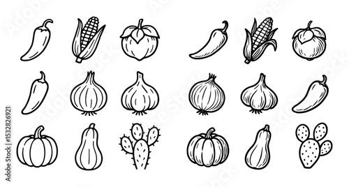 Mexican Staples Icons