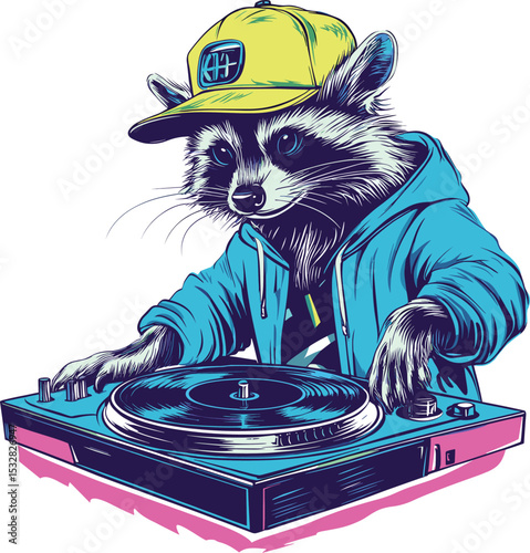dj playing vinyl record
