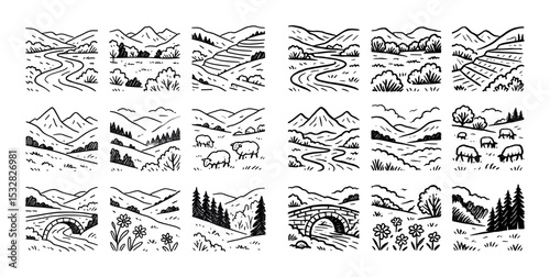 Valley Panorama Icons