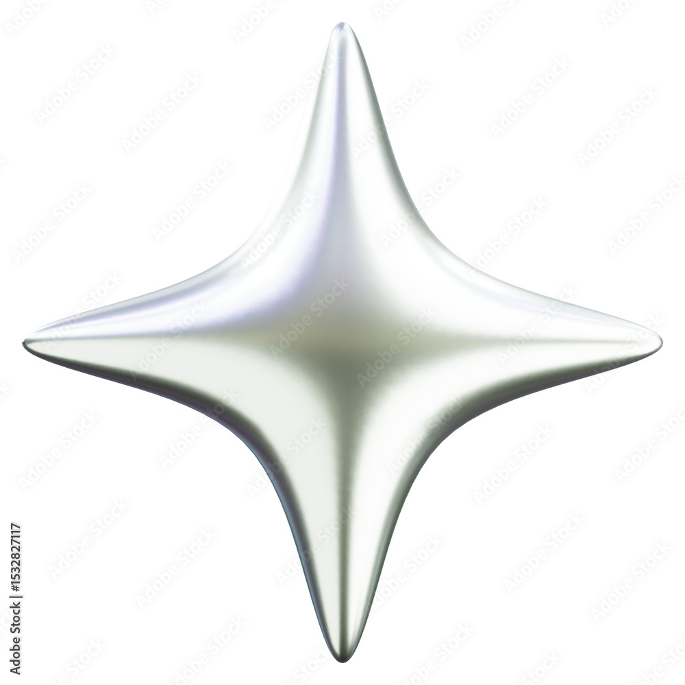 Star Asterisk PNG Shiny silver 3D shape. Abstract form element set on transparent background. Formas cromadas en 3D Star Asterisk PNG Shiny silver 3D shape. Abstract form element set on transparent background. Formas cromadas en 3D