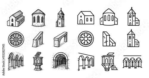 Church Architecture Icons