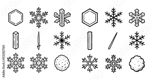 Ice Crystals Grid