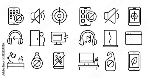 Distraction Reduction Icons