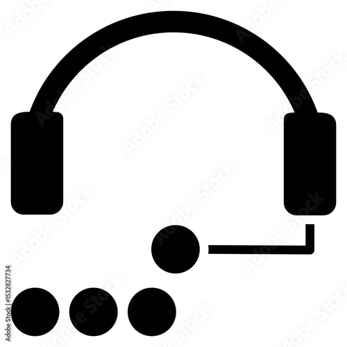Virtual Assistant Glyph Icon