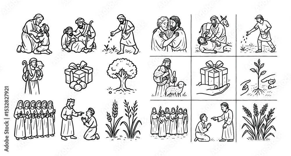 Biblical Parables Icons