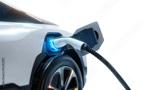 Advanced Robotic Arm Charging Modern Technology with Precision and Innovation isolated on transparent background PNG
