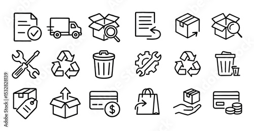 Reverse Logistics Icons