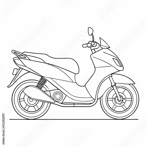 scooter vector illustration