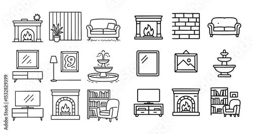 Minimalist Home Design Icons