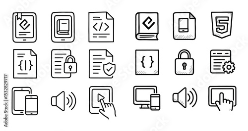Hand-Drawn Digital Icons