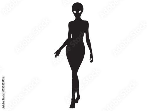 FUNNY ALIEN SILHOUETTE