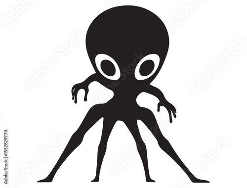 FUNNY ALIEN SILHOUETTE