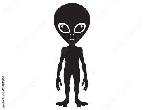 FUNNY ALIEN SILHOUETTE