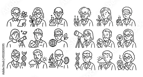 Scientific Icons Grid