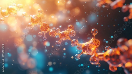 Detailed Illustration of Lipase Enzyme Digesting Fat Molecules