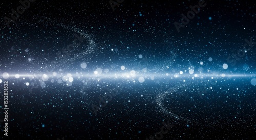 Abstract cosmic light streaks