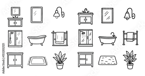 Bathroom Icon Grid