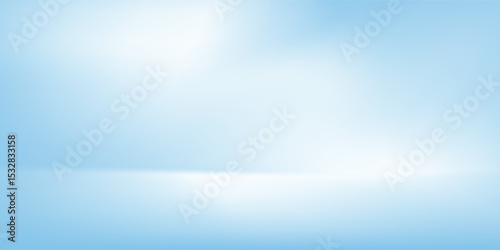 Aesthetic clear blue sky set. Summer season blue pastel colored vertical vector banner. Blurred sky gradient background. Simple soft light modern arts