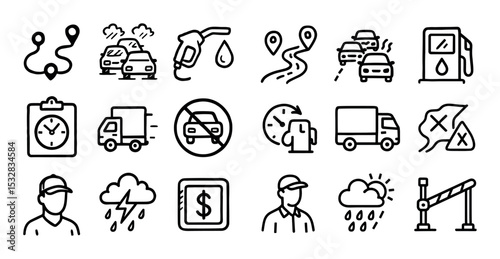 Route Optimization Icons