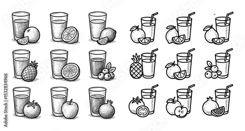 Fruit Juice Icons