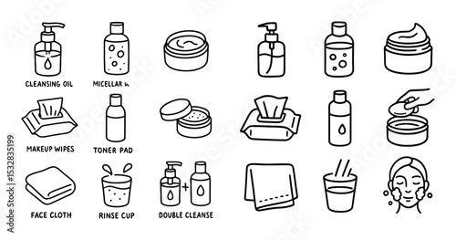 Makeup Removal Icons