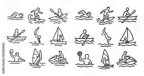 Water Sports Icons