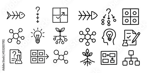 Problem-Solving Icons Grid