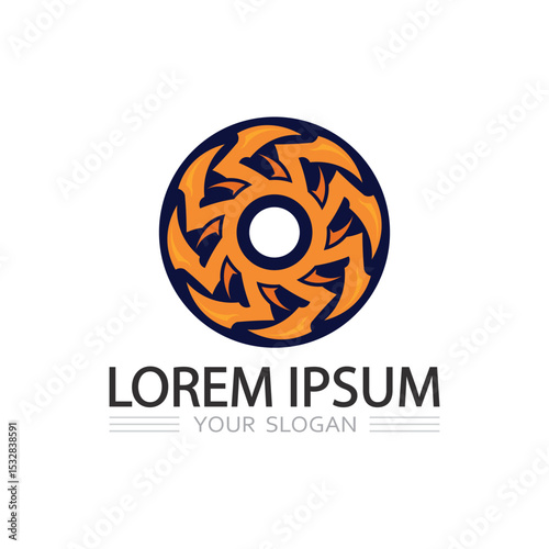 Unique Circular Monogram Logo Featuring Letter O for Corporate and Digital Branding Use