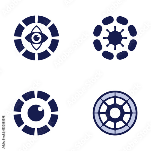 Logo with Circular Letter O for Elegant Corporate and Tech Companies