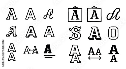 Typography Icon Grid