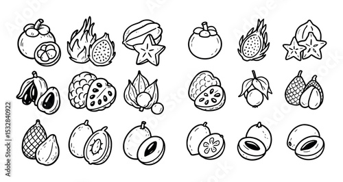 Exotic Fruits Icons