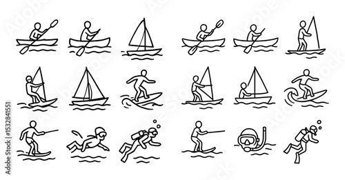 Water Sports Icons