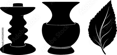 Pottery wheel creations with clay swirl and decorative tool set
