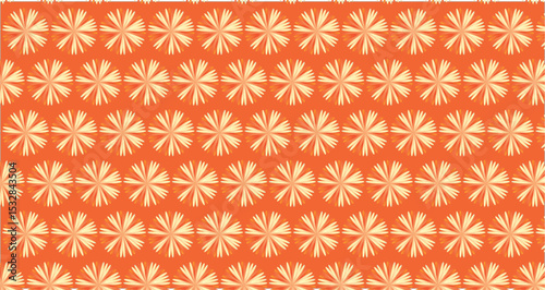 seamless pattern with red background and flowers