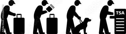 Airport Security Screening Passenger Luggage Canine Inspection TSA Check