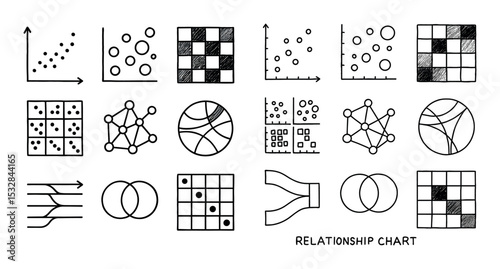 Hand-Drawn Chart Icons