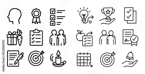 Habit Building Icons