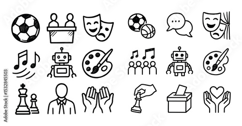 Extracurricular Icon Grid