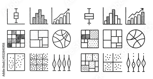 Statistical Diagram Icons