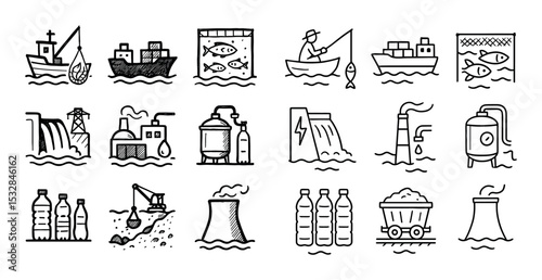 Water Industry Icons