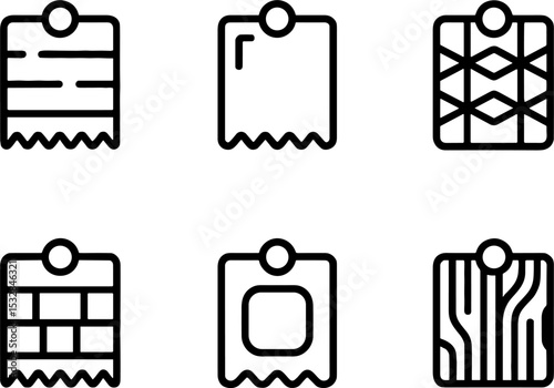 Receipt Set Shopping Payment Symbol