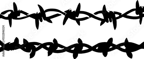 Spiked choker and barbed wire design for fashion and decorative use