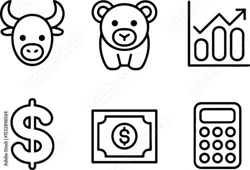 Simple Financials Money Bull Bear Graph Calculator
