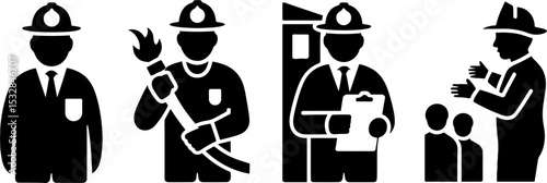 Firefighters Set Safety Fire Brigade Emergency Response