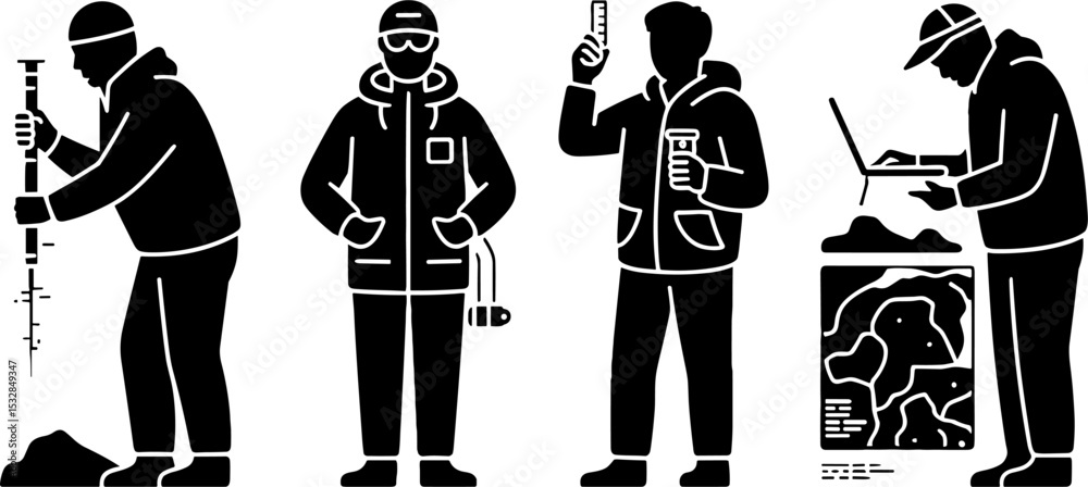 Geologist Scientist Fieldwork Equipment Earth Science Research