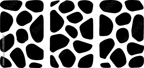 High contrast cobblestone pattern design for creative layouts