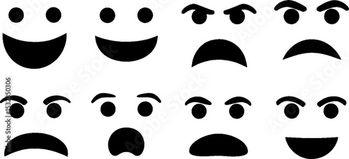 Diverse facial expressions for emotional communication and design