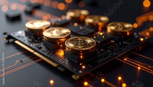Cryptocurrency Mining With Golden Bitcoins On Board