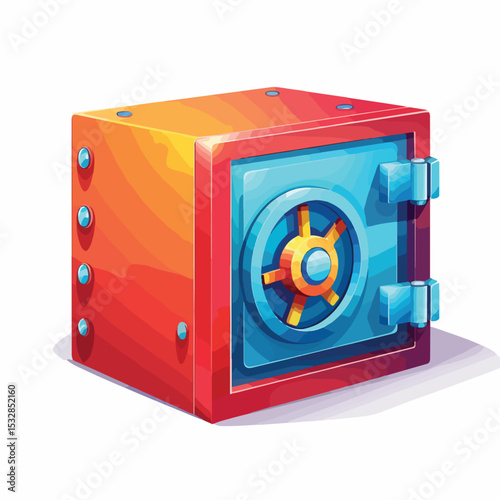 Professional Safe Box Icon Vector Illustration for Secure Storage and Protection Concepts