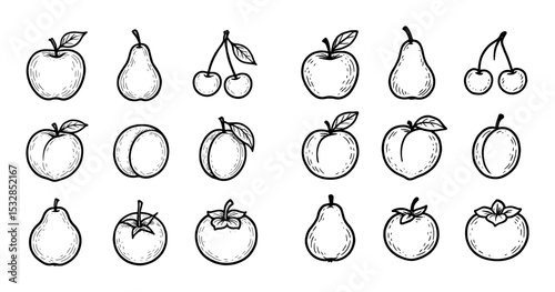 Sketch Fruit Icons